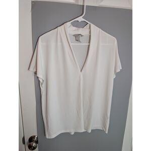 H&M White top Women L